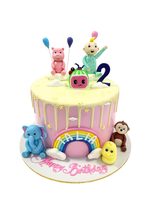 Cocomelon Customized Theme Cake